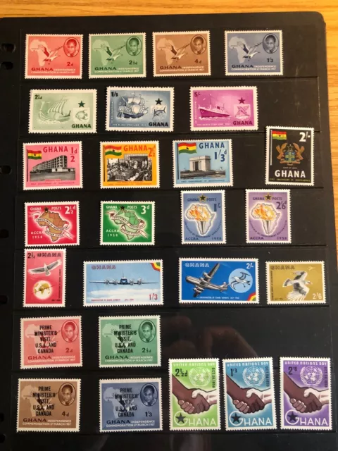 Stamps of Ghana - Collection of mint stamps