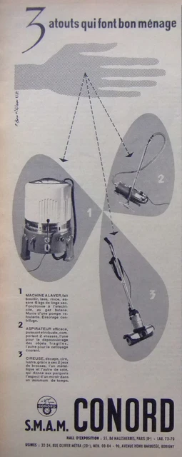 PUBLICITÉ DE PRESSE 1965 BENDIX MINIMATIC MACHINES A LAVER SUPER