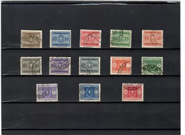 Regno 1934- Segnatasse - Serie Completa Usata - N° 34-46 Sassone-Quotazione= 170