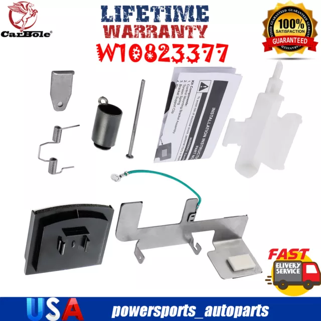 W10823377 for Whirlpool Refrigerator Ice Dispenser Door Kit Flapper Part#8201756