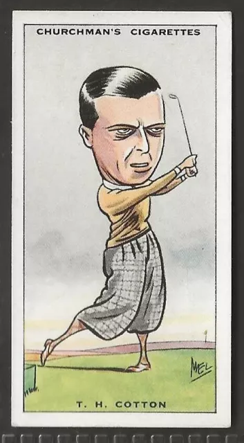 Churchman-Prominent Golfers 1931 (Standard Size)-#09- Henry Cotton