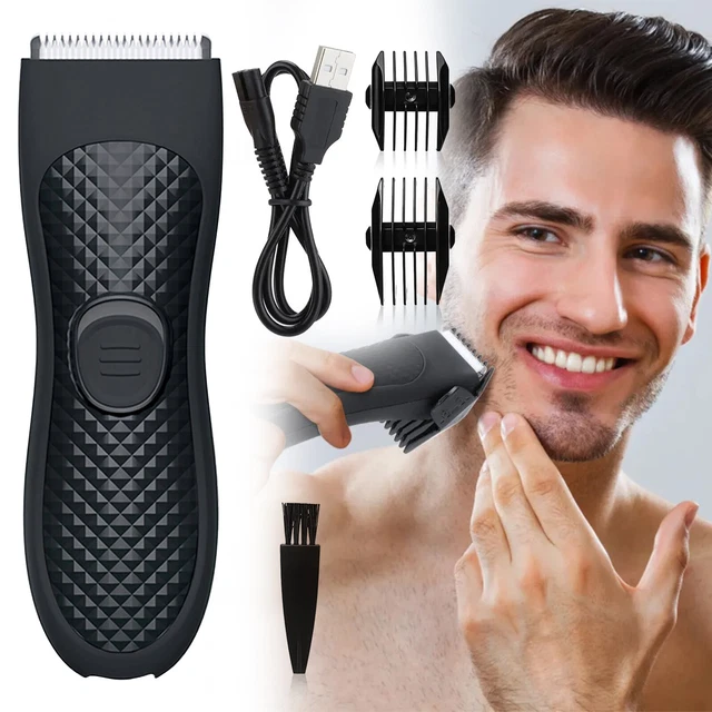 MANSCAPING PUBIC HAIR Trimmer Waterproof Groin Electric Mens Ball Body