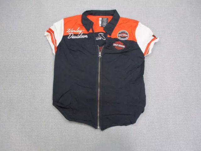 Harley Davidson Shirt Womens XL Black Motorcycle Lightweight Staff Work Biker