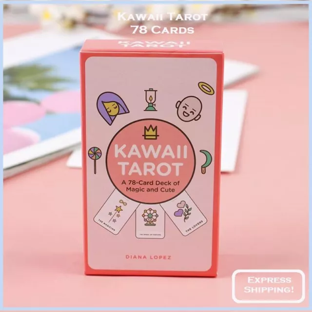 Kawaii Tarot: Tarot Deck 78 Cards Oracle English Version Game Card New