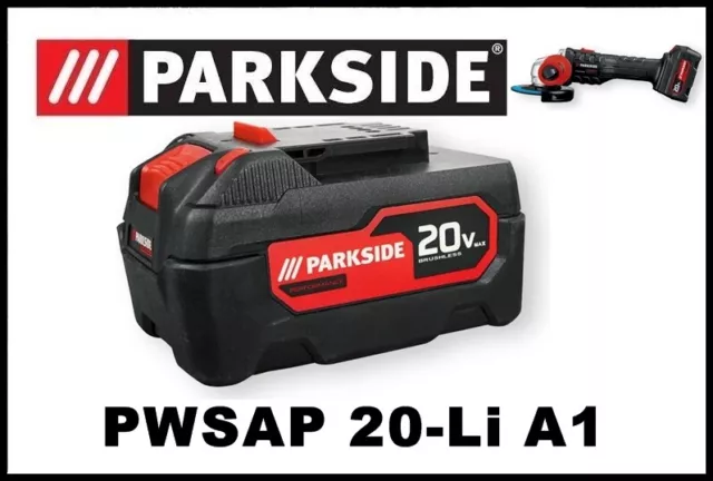 PARKSIDE PERFORMANCE® Amoladora angular de 20 V con batería de cabeza plana  PPWSFA 20-Li A1, sin batería ni cargador, + 2 discos de desbaste PSSP 2 A1  : : Bricolaje y herramientas