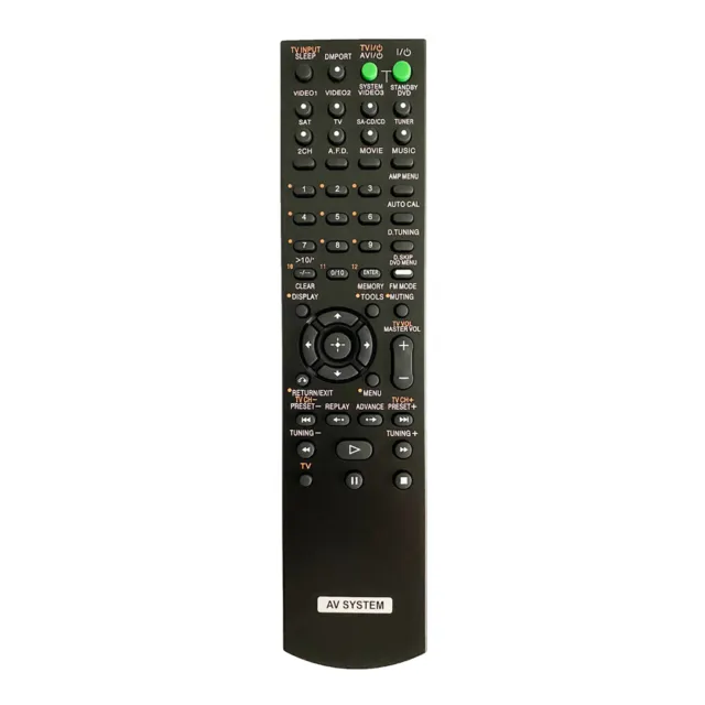 Replacement Remote Control For Sony RM-AAP049 STR-DH810 7.1 Channel Home Theater