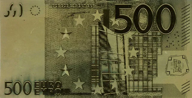 Or 500 EURO-Union Européenne MONNAIE 2002 24 CARATS OR - BILLETS ARGENT À COLLECTIONNER 3