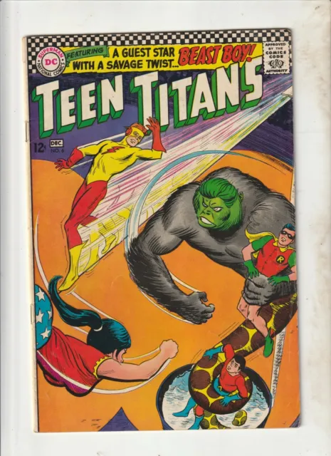 TEEN TITANS #6   VF   1966  Robin/ Beast Boy/ Doom Patrol/White Baboon