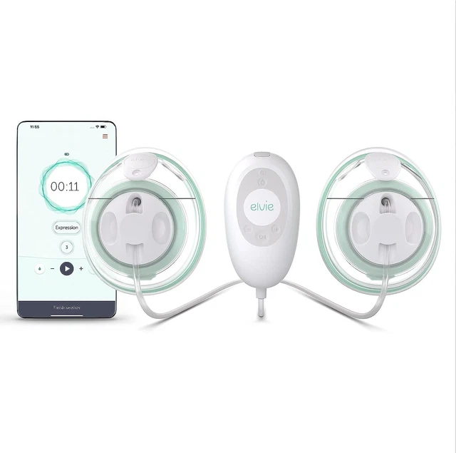 Extractor de leche eléctrico doble Elvie Stride bomba clínica calidad hospitalaria + APP