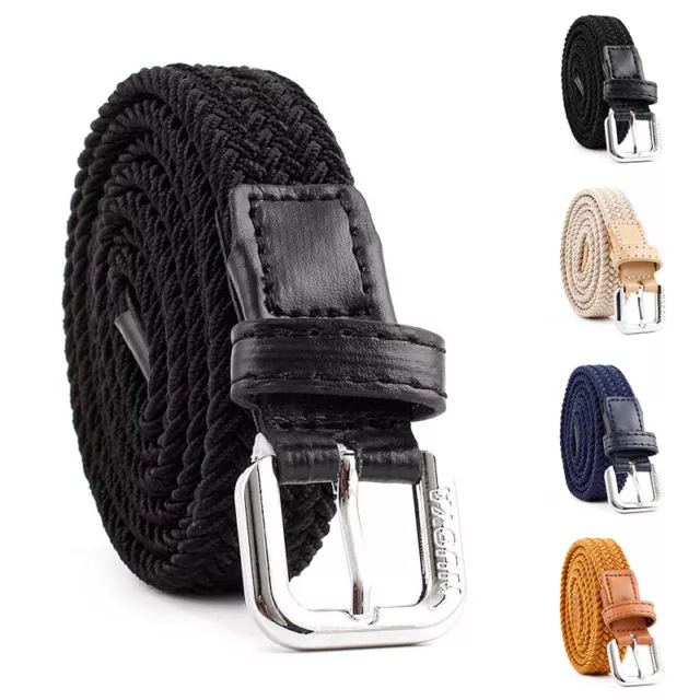 Belt for Men,Woven Stretch Braided Belt for Casual Pants Jean Mens Belts ◁
