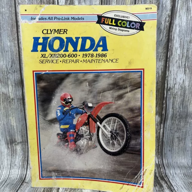 Honda XL/XR200 250 350 600 1978-1986 Tune-up Service Repair Manual 1985 1984