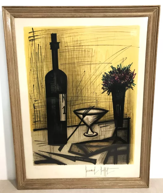 Lithographie couleur nature morte par Bernard Buffet XXème siècle