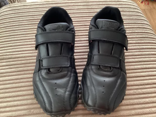 LONSDALE MENS FULHAM Leather Fashion Trainers elasticated strap size 8 9.99 PicClick UK