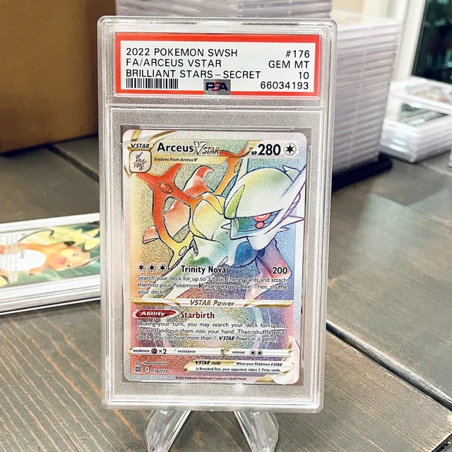 PSA 10 POKEMON Brilliant Stars Arceus VSTAR Full Art Secret Rainbow