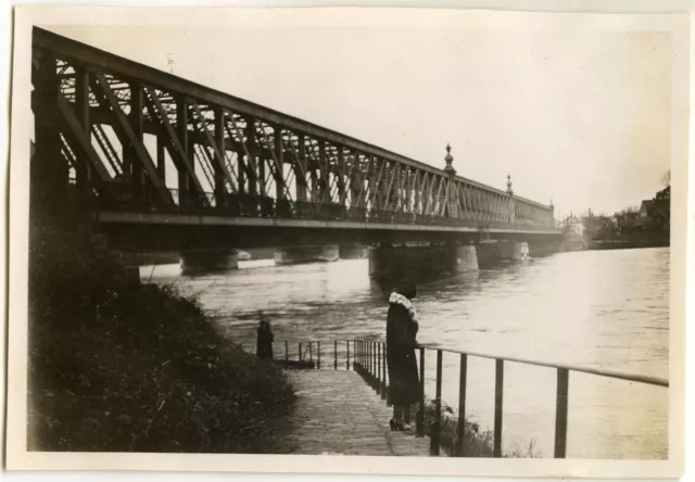 Photo Ancienne - Vintage Snapshot - Strasbourg Pont De Kehl Alsace - Bridge 1