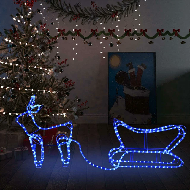 Décoration de Noël d'extérieur Renne et traîneau 252  M4V8