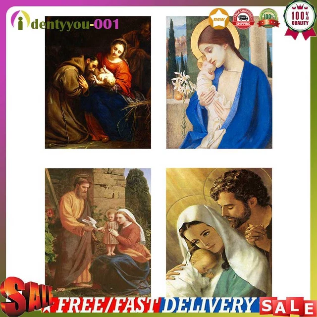 Hazlo tú mismo Pintura por Números Kit Familia de Jesús Pintura Acrílica Regalo Arte de Pared Colgante