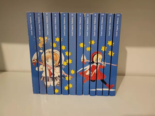 Card Captor Sakura Band 1-12 Manga 1. Auflagen + 4 Seltene Sammelkarten Komplett