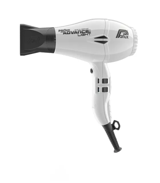 Parlux Advance Light Ionic and Ceramic Hair Dryer in White. Powerful. WHITE!