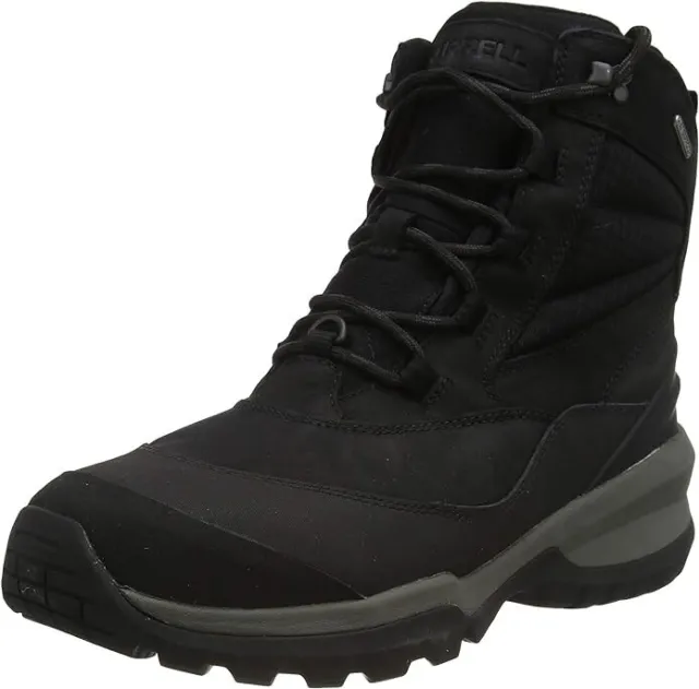 MERRELL MEN'S THERMO Slush Mid Wp Walking Shoe Boot Black J035029 UK 9. ...