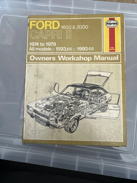 HAYNES FORD CAPRI II/III 2.8 & 3.0 V6 Models Owners Workshop Manual U00a36.00 - UK