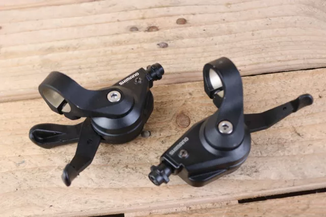 SHIMANO STX GEAR Levers Thumb Shifters 7 x 3 Speed SL MC37 Vintage