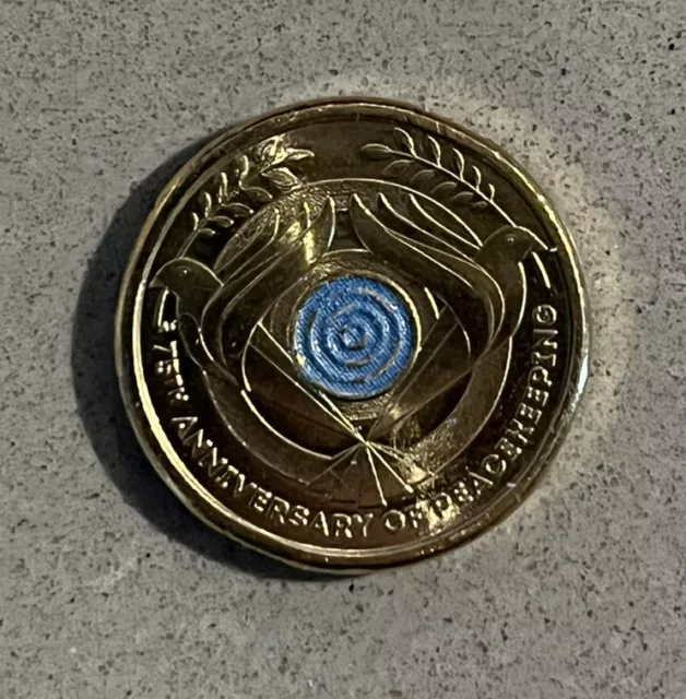 2022 Australia Peacekeeping 75th Anniversary dove $2 dollar dove Coin - Circ