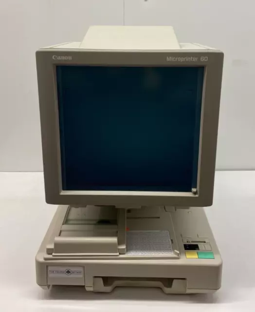 Canon Microprinter 60 Microfiche Microfilm Reader M32044