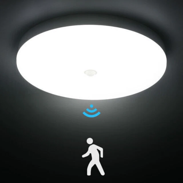 LED Deckenlampe mit Sensor Deckenleuchte 50W Küchenlampe Flurleuchte Badezimmer