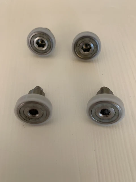 Cuscinetti Box Doccia VR - Kit 2 Pezzi | Diam. 19 Mm | Per Cabine Semicircolari | Materiale Ottone E POM - Foto 5