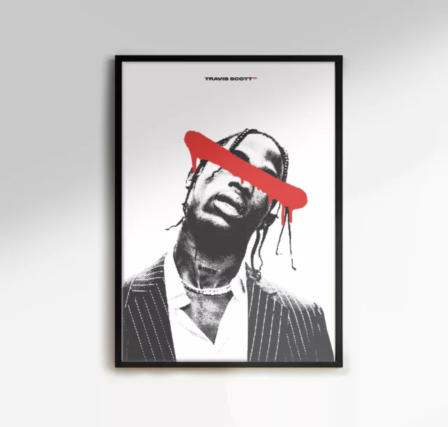 LIMITED/EXCLUSIVE -Travis Scott - Rap/Hip-Hop minimal Wall Digital Art Poster