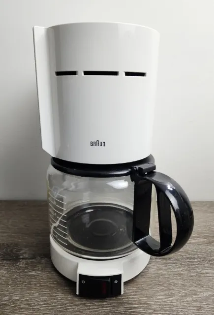 Vintage BRAUN 12 Cup Coffee Maker White Type 4093 Germany TESTED