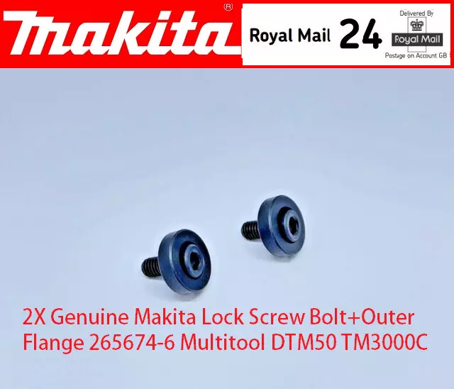 Makita Lock Screw Bolt & Outer Flange + O - RING for Multitool DTM50,  TM3000C