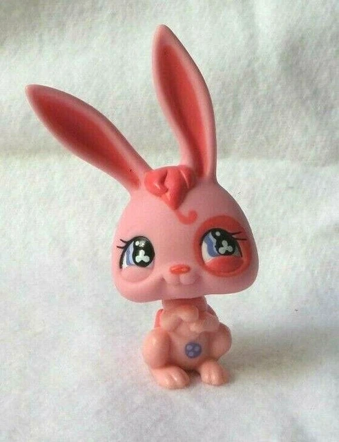 Figurine Littlest Pet Shop Hasbro Lapin De Garenne #1089 Beige Marron Yeux Violet - Occasion