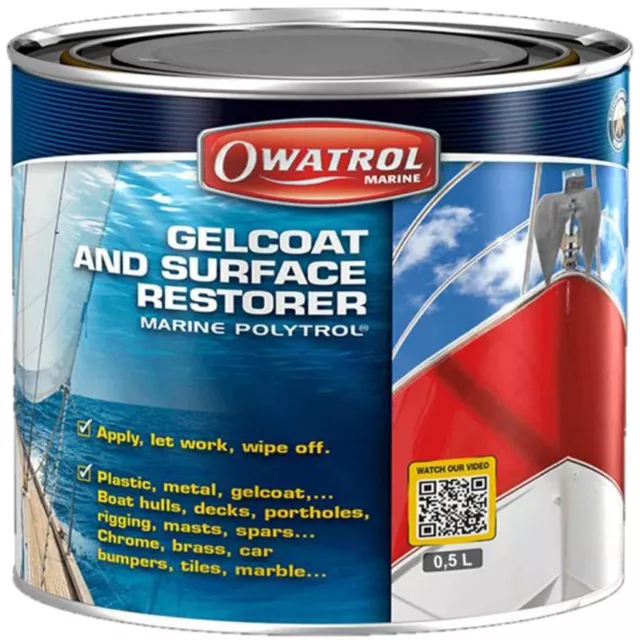 Owatrol Polytrol Colour Restorer Marine Gel Coat & Surface Restorer 500ml