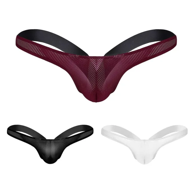 MEN'S G-STRING POUCH Briefs T-Back Panties Underwear Bikini Sexy Thong ...