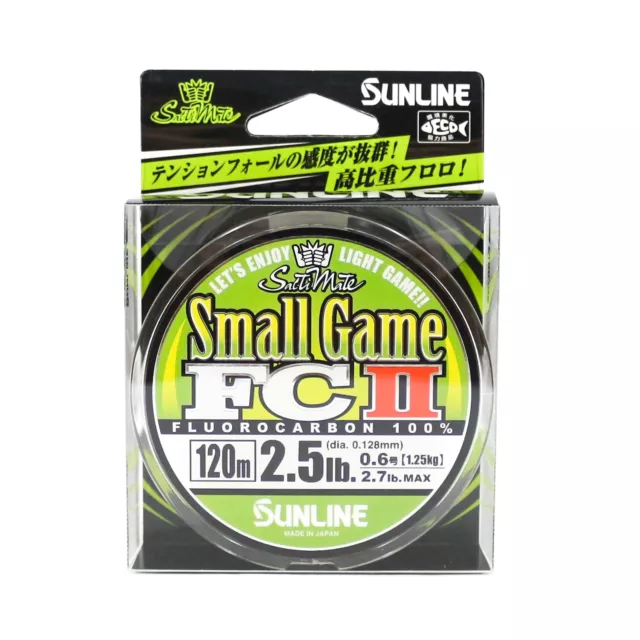 Sunline Fluorocarbon Ligne Small Game FC II 120m 2.5lb 0.128mm (5255)