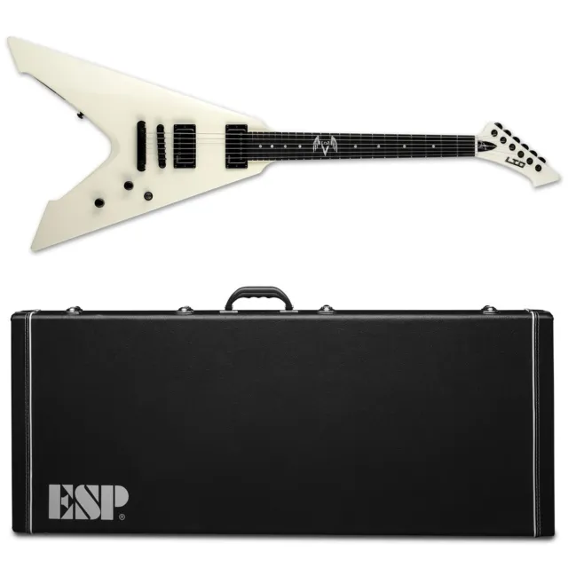 ESP LTD James Hetfield Vulture OW Olympic White Electric Guitar + Case - NEW!