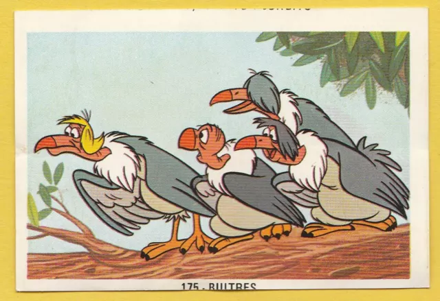 Fher 1970s Spain Spanish Walt Disney Trade Card #175 - Vultures -The Jungle Book