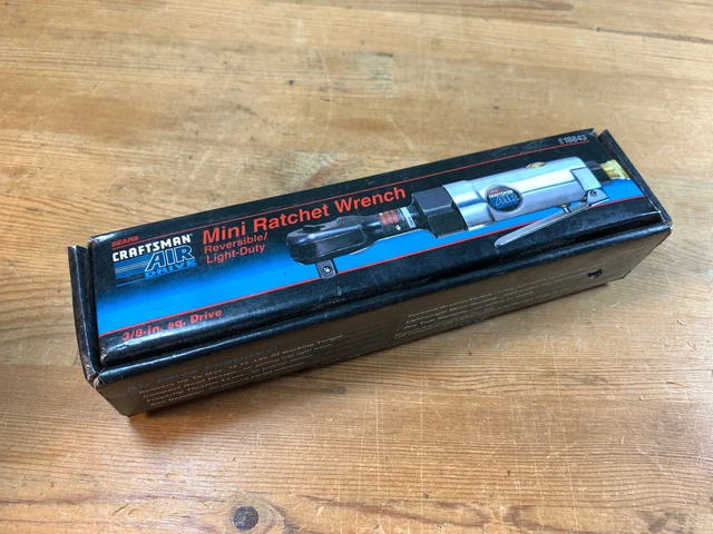 Craftsman 18843 3/8" Pneumatic Mini Reversible Ratchet Wrench Air Tool - FR SHIP