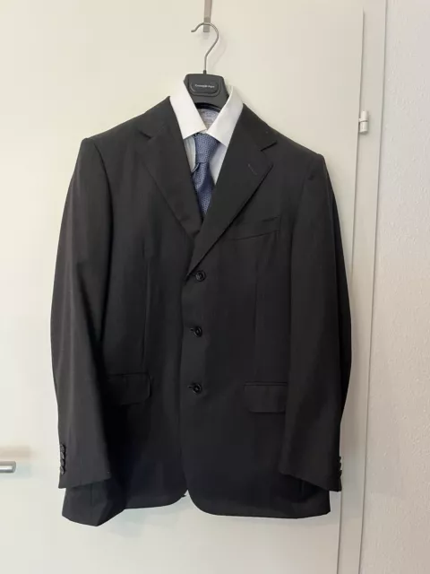 Ermenegildo Zegna Business-Herrenanzug Gr. 50 grau Wolle