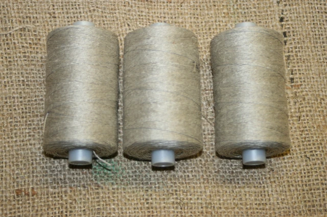 3 rollos hilos de lino hilo de sillín hilo estrella hilo de cocina encuadernadora zapatero