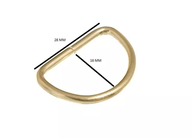 Curtain Blind Tie Back D Anneau EB Brass Plated Metal 19mm Pack Of 1000