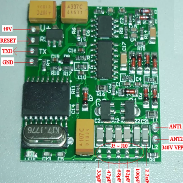 134.2K AGV RFID Animal Tag Embed Reader Module TTL FDX-B ISO11784/85 3