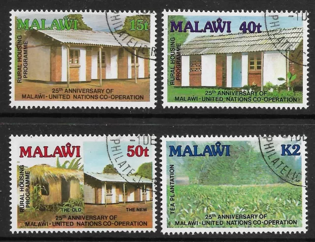 Stamps-Malawi. 1989. 25th Anniversaire De Un Co-Operation Ensemble Sg:825 / 28.