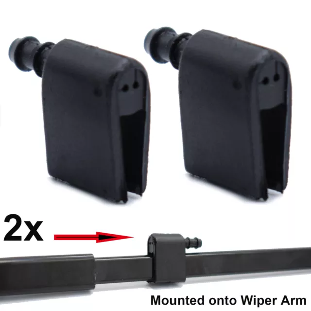 2PCS Window Screen Washer Jet Wiper Nozzle For Mercedes Sprinter VW Crafter