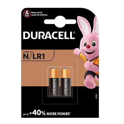 Duracell 2x Pila 1,5V Batteria N/LR1 E90 MN9100 microstilo security scadenz 2026