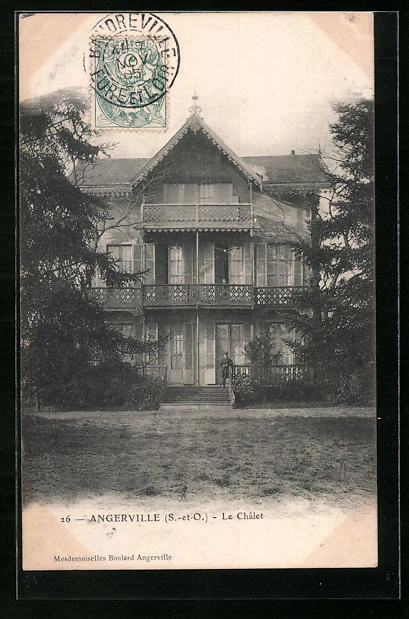 CPA Angerville, le Chalet 1905