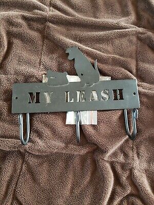 Dog Leash Wrought Iron Holder
