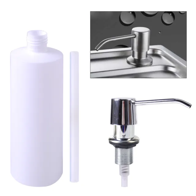 300ML Plastic Kitchen Bathroom Liquid Soap Dispenser Lotion Storage Bottle New